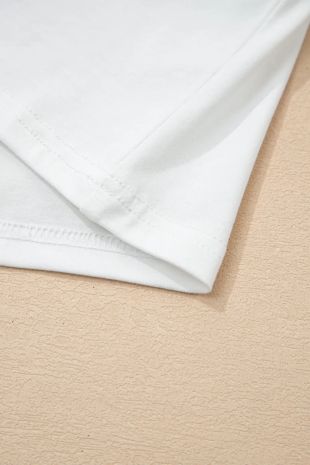 White Eyelet Embroidered Flutter Sleeve Tee