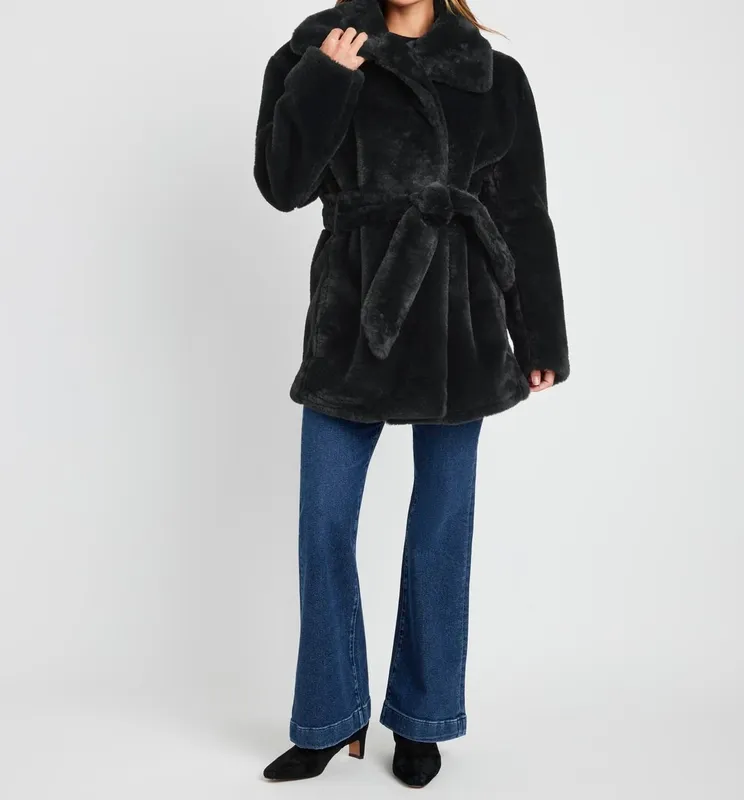 Airy Smooth Fur Jacket