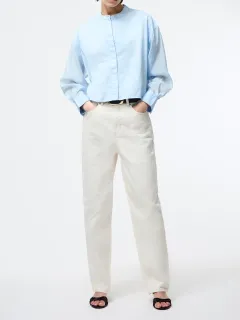 Loose Drop Shoulder Cotton Business Shirt