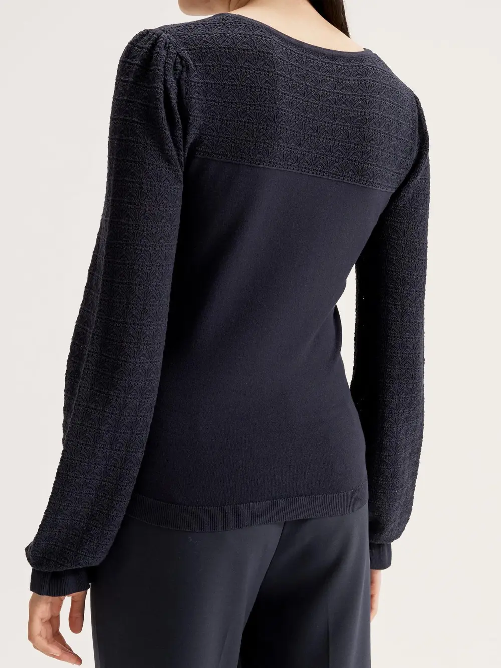 Navy Blue Relaxed Fit Jumper