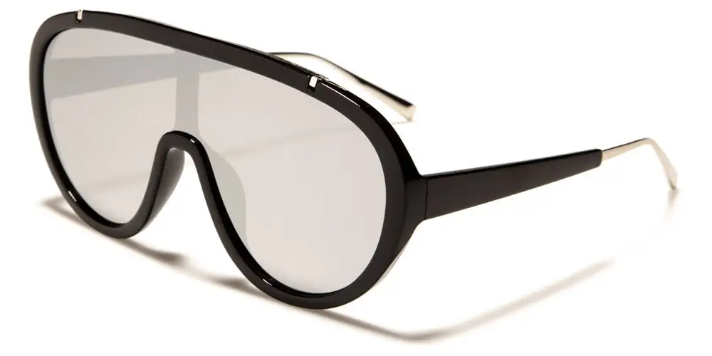 Refined Unisex Shield Sunglasses