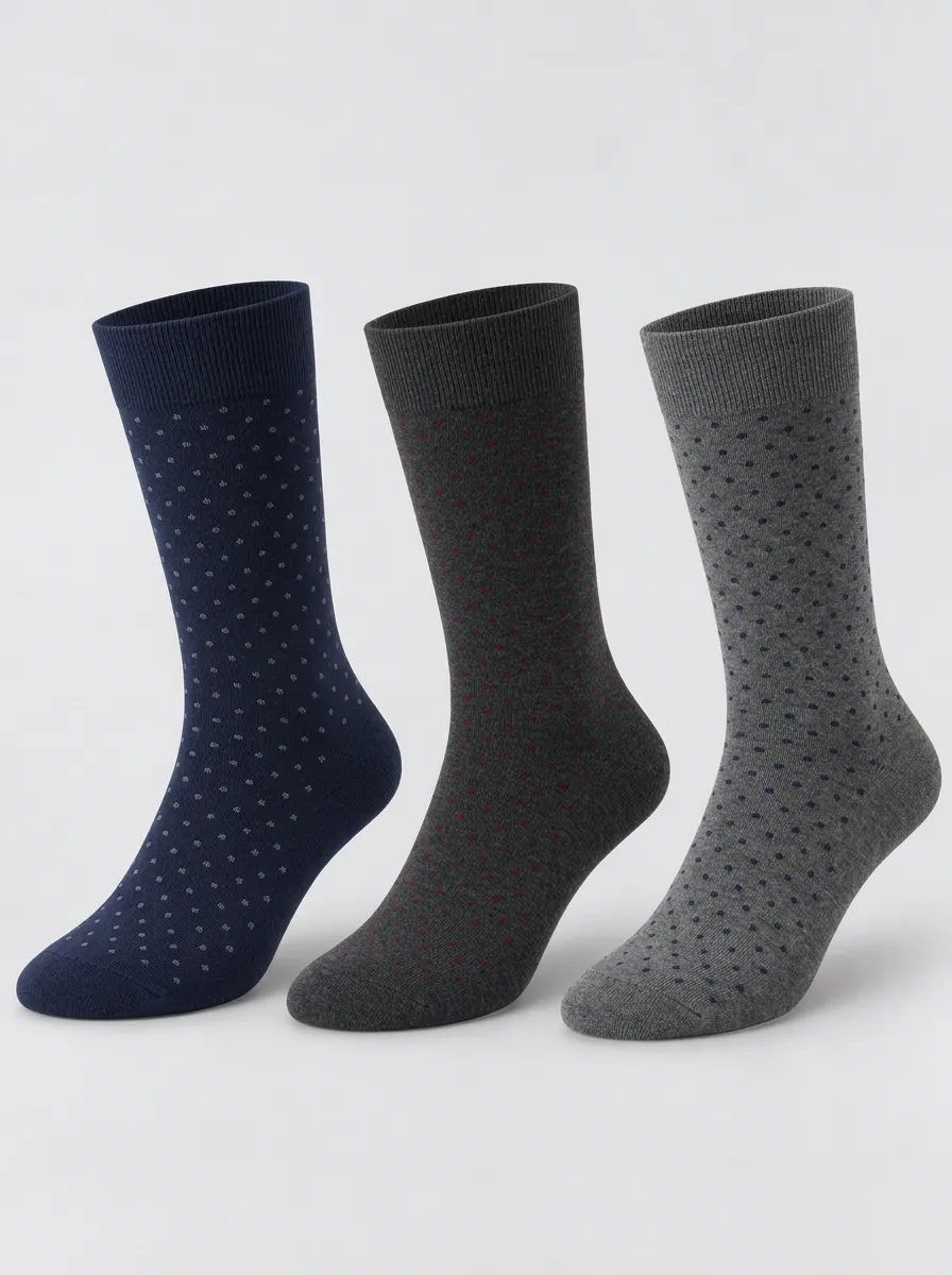 Men's Sterling Polka Dot Dot Socks 3-Pack