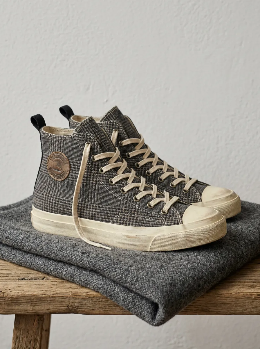 Men's Refined Vintage Pattern Patterned Canvas Shoes