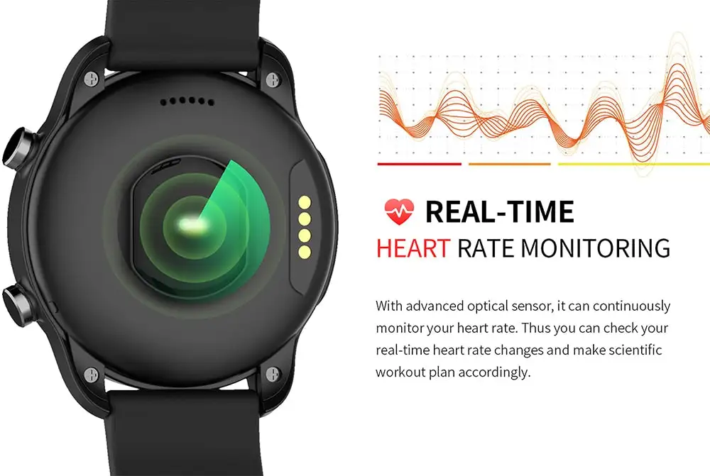 1.3 inch IPS LCD sport smart watch support GPS Waterproof