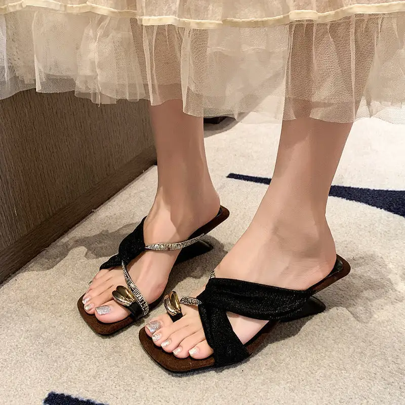 Rhinestone Detail Sandals