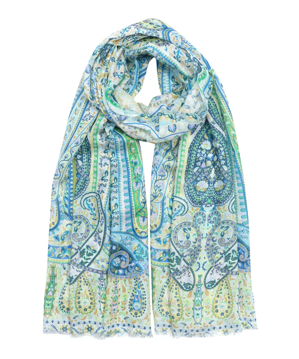 Casual Style Watercolor-Inspired Print  Wrap