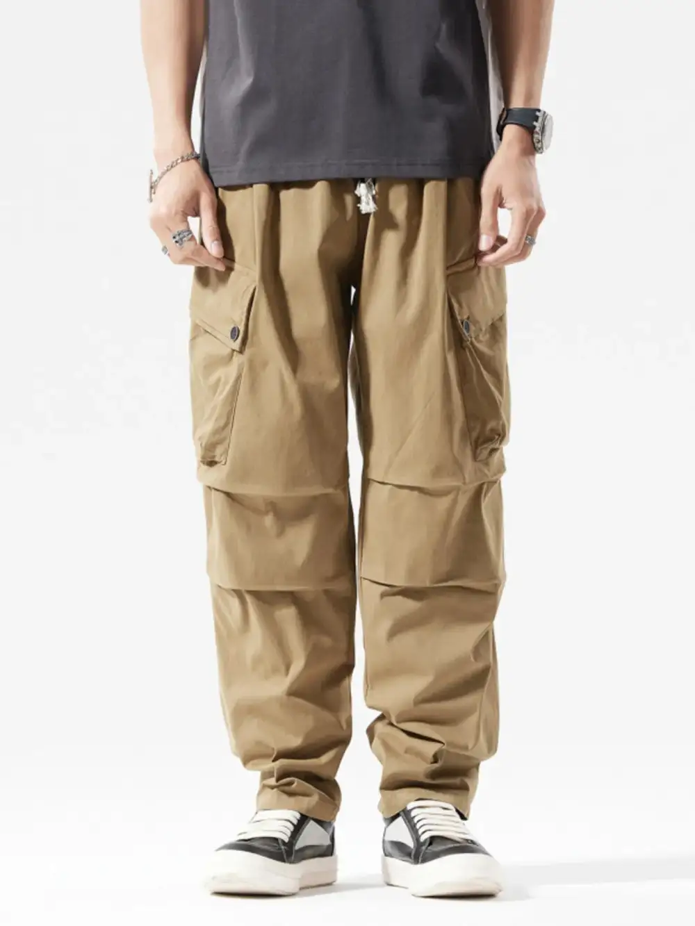 Men’s Loose Fit Multi-Pocket Cargo Pants