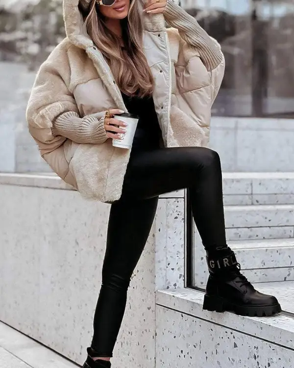 Knit Hooded Hoodie