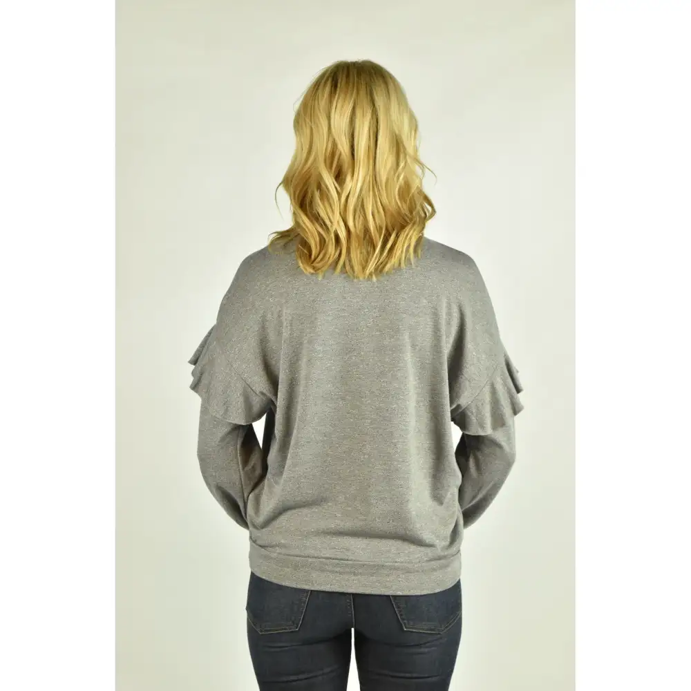 Knit Ruffle Detail Sweater