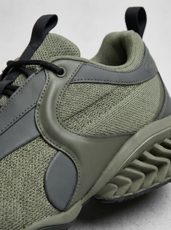Unisex Olive Green Sneaker Graphic