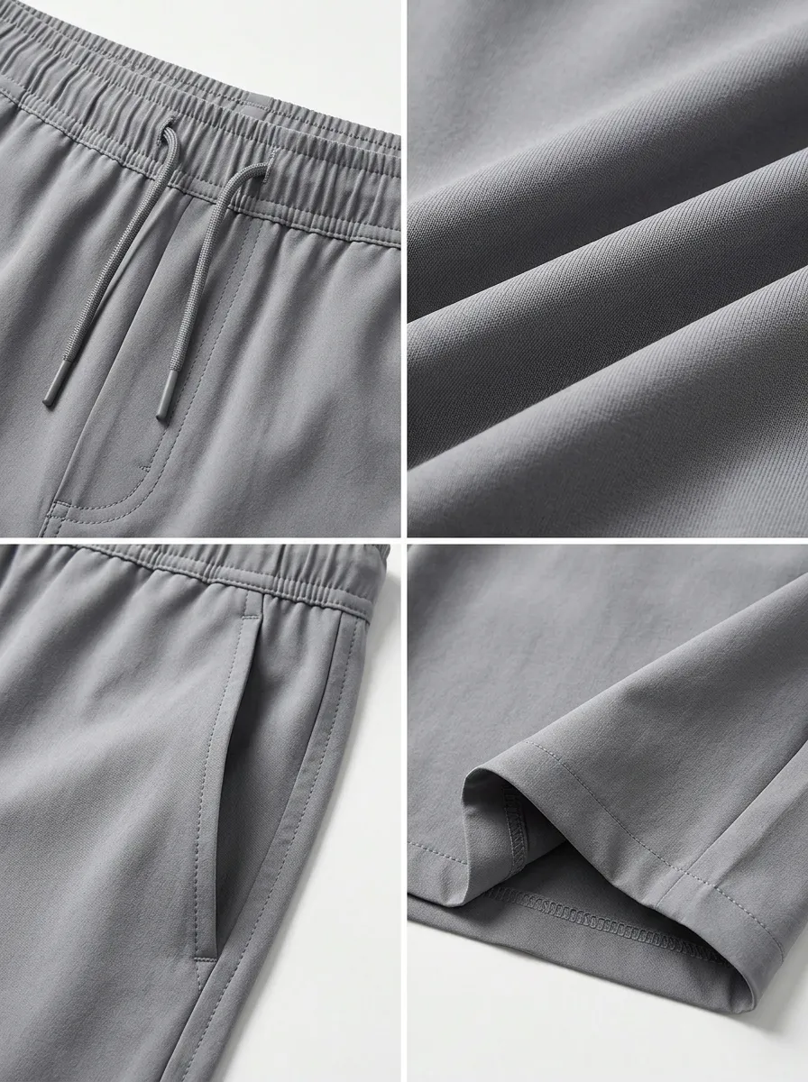 Streamlined Ice-Silk Elastic-Waist Stretch Shorts