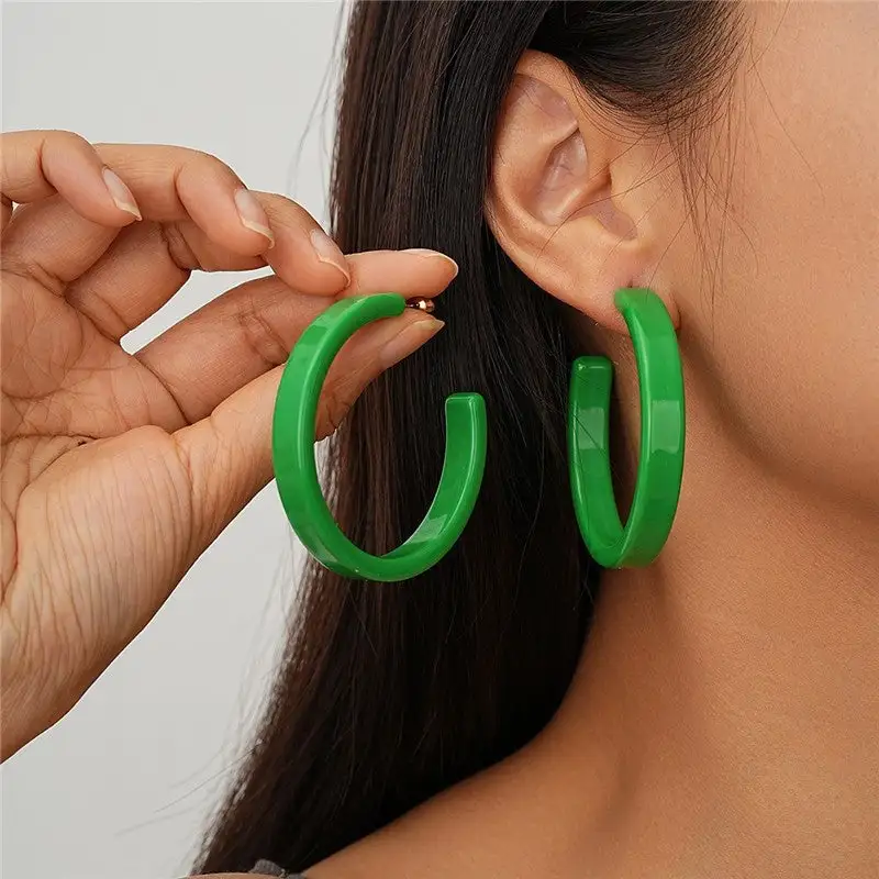 Vintage Acrylic Statement Earrings