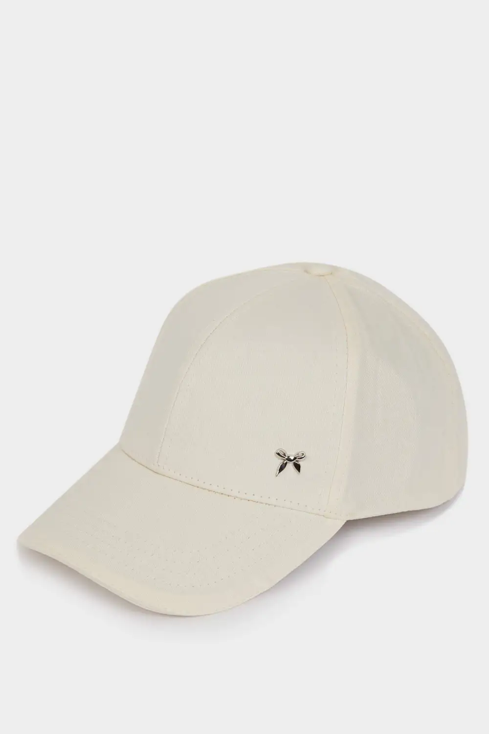 Daily Metallic Bow-Decorated Baseball Cap