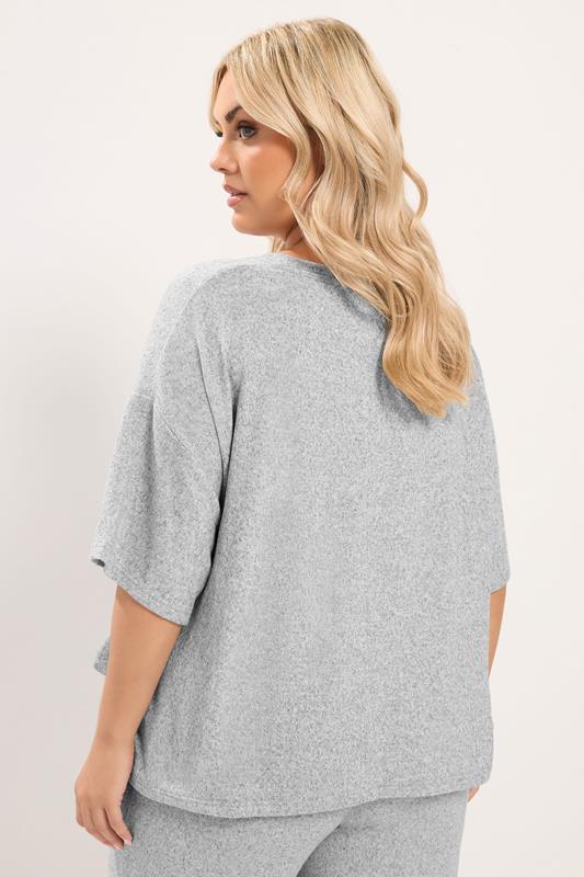 Grey Side Knot Soft Touch Top detail 2