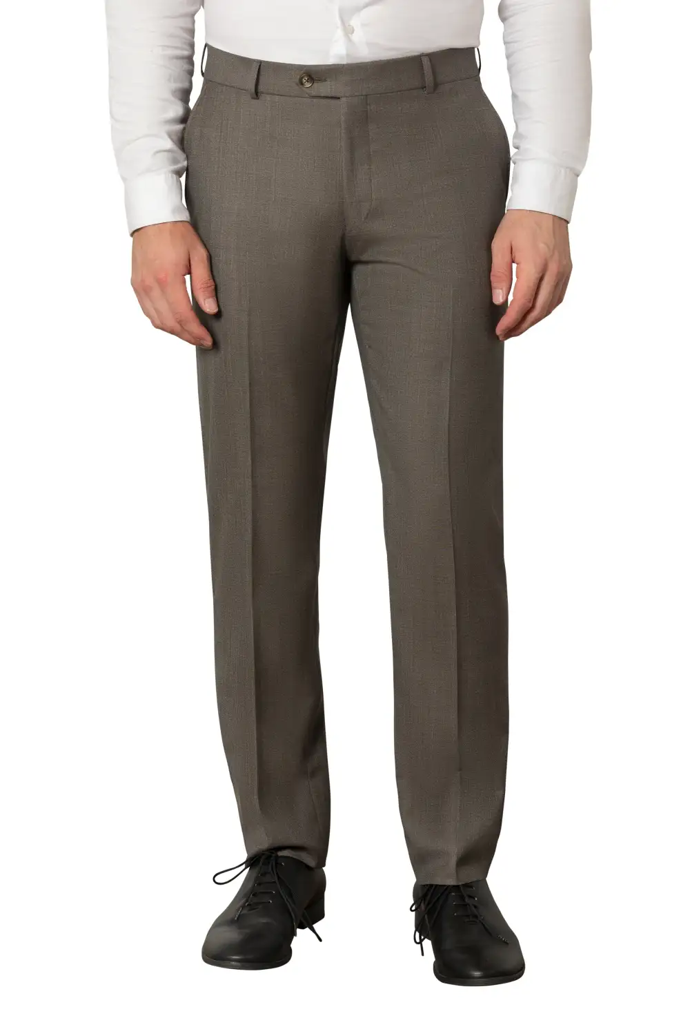 Performance Flat Front Regular Rise Traditional Fit Trousers