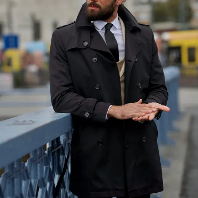 Clean Cut Slim Fit Refined Tailored Coat