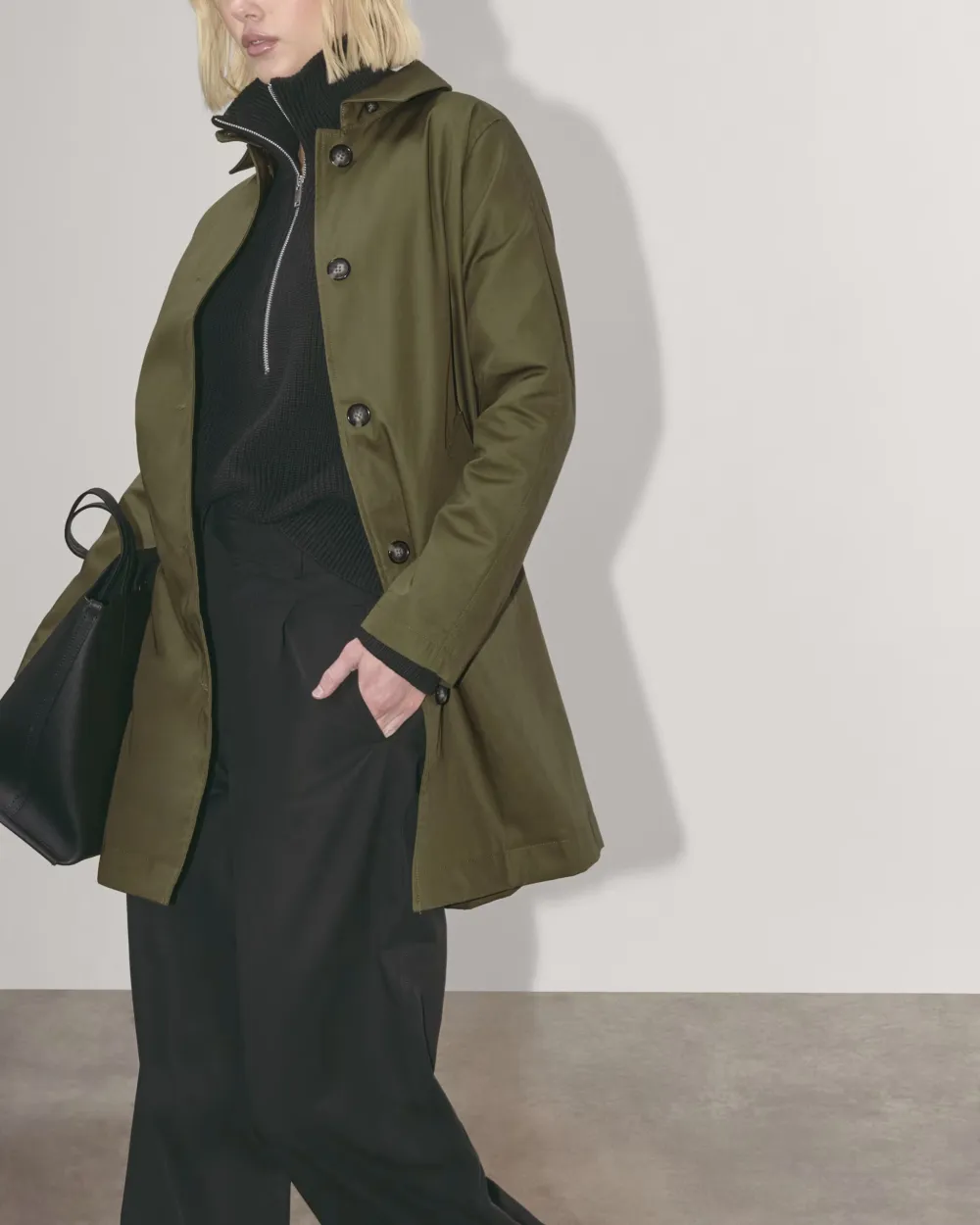 The Slant Pocket Mac Coat