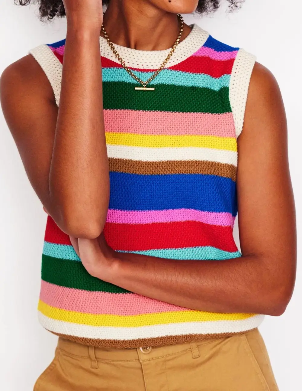 Callie Crochet Trim Tank