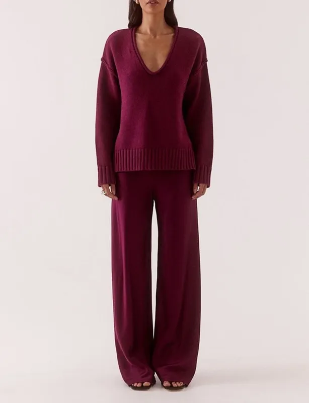 Blackberry Plunge Sweater