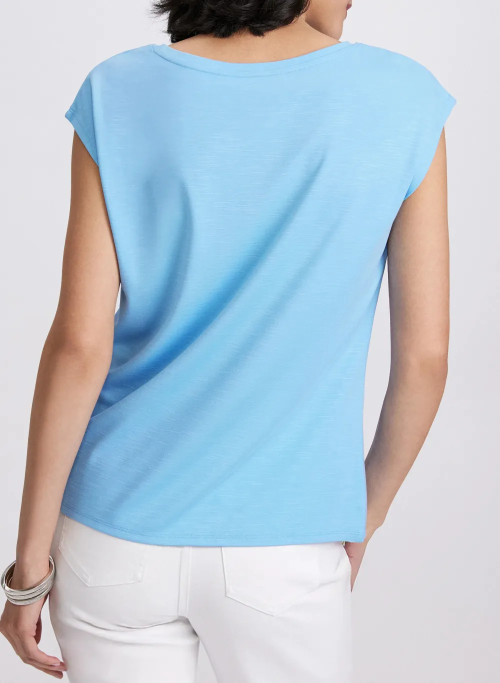 Solid Color Sleeveless T-Shirt