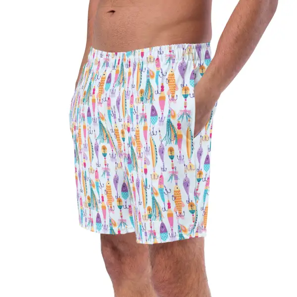 Breathable Fishing Print Swim Trunks