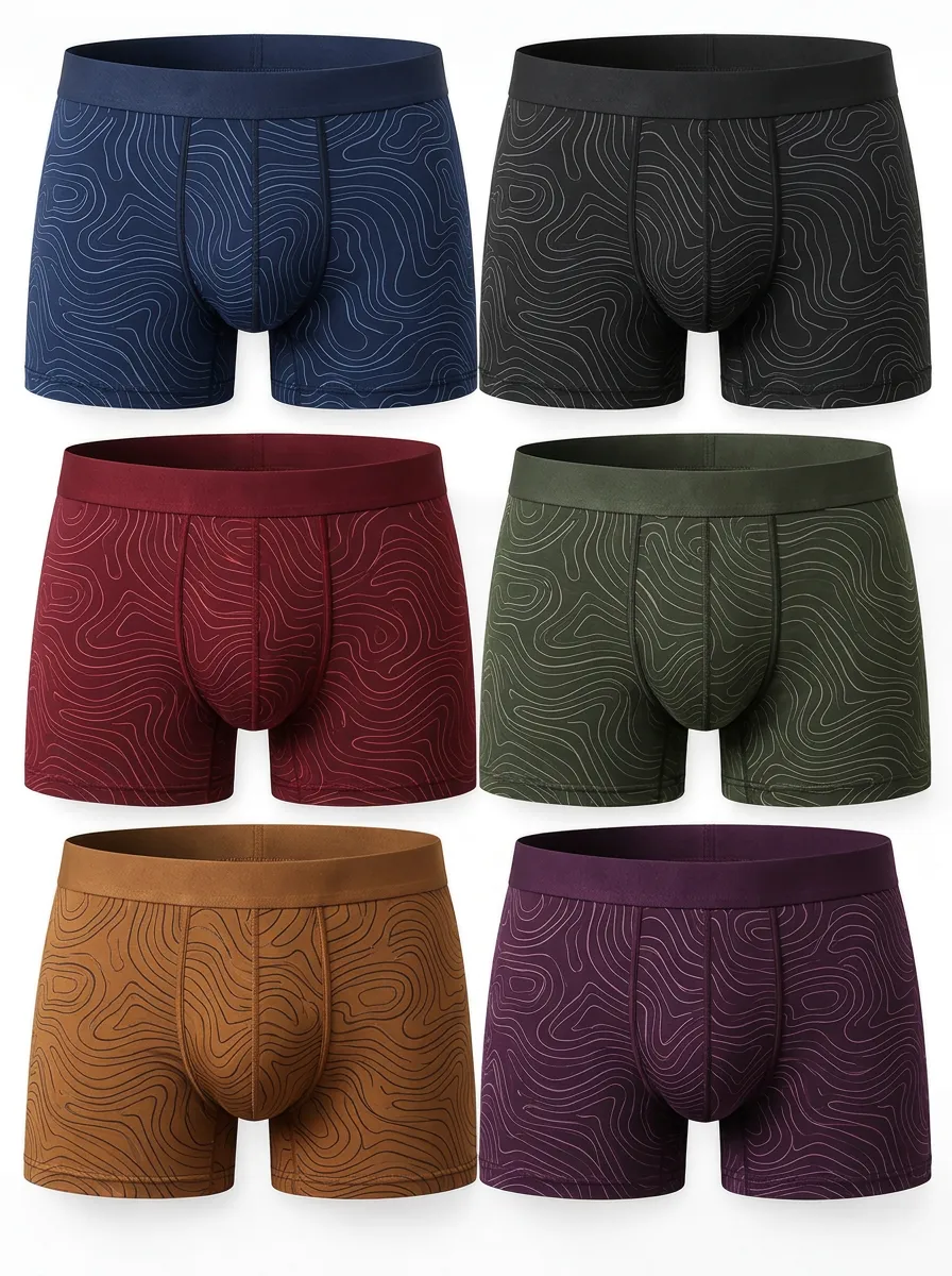Men's Contour Line Boxer Briefs Collection