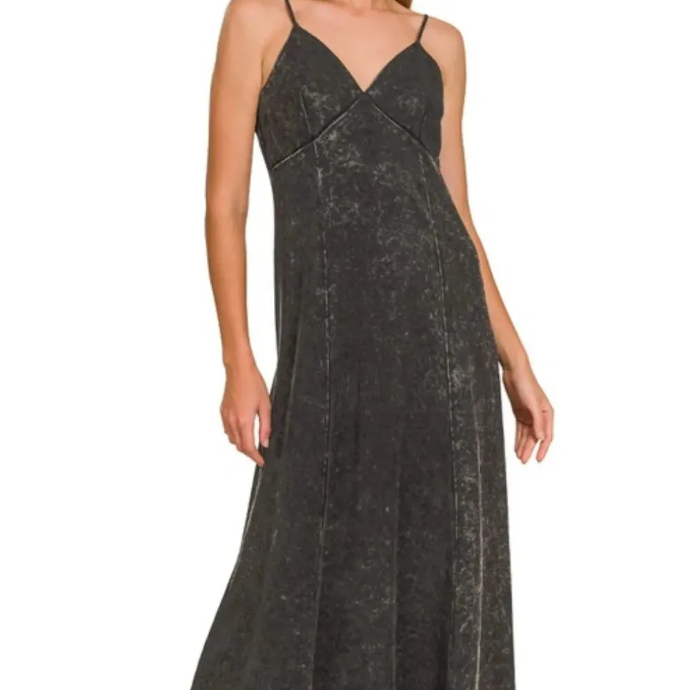 Tencel Mineral Washed Maxi Dress
