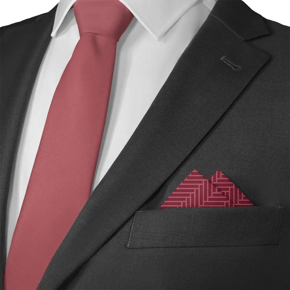 Elegant Modern Geometric Textured Pocket Square