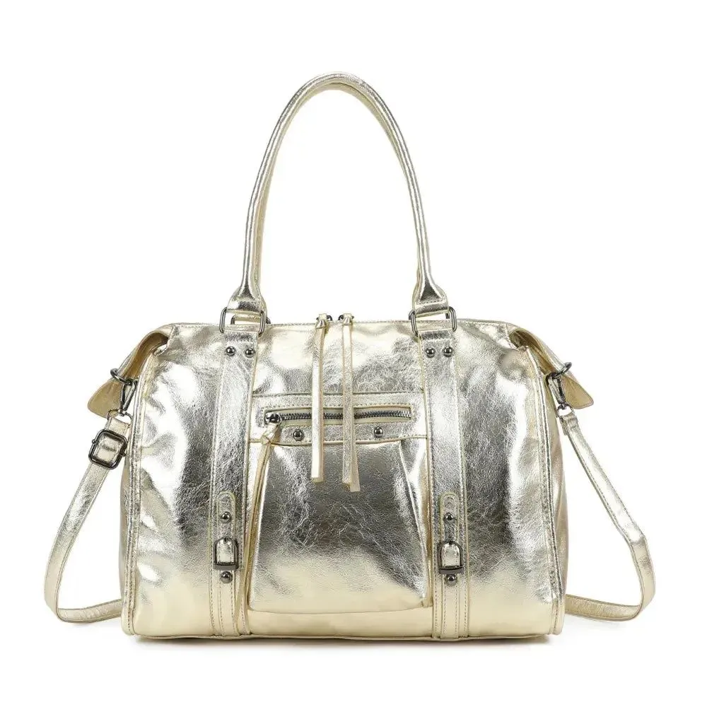 Classic Everyday Faux Leather Handbag