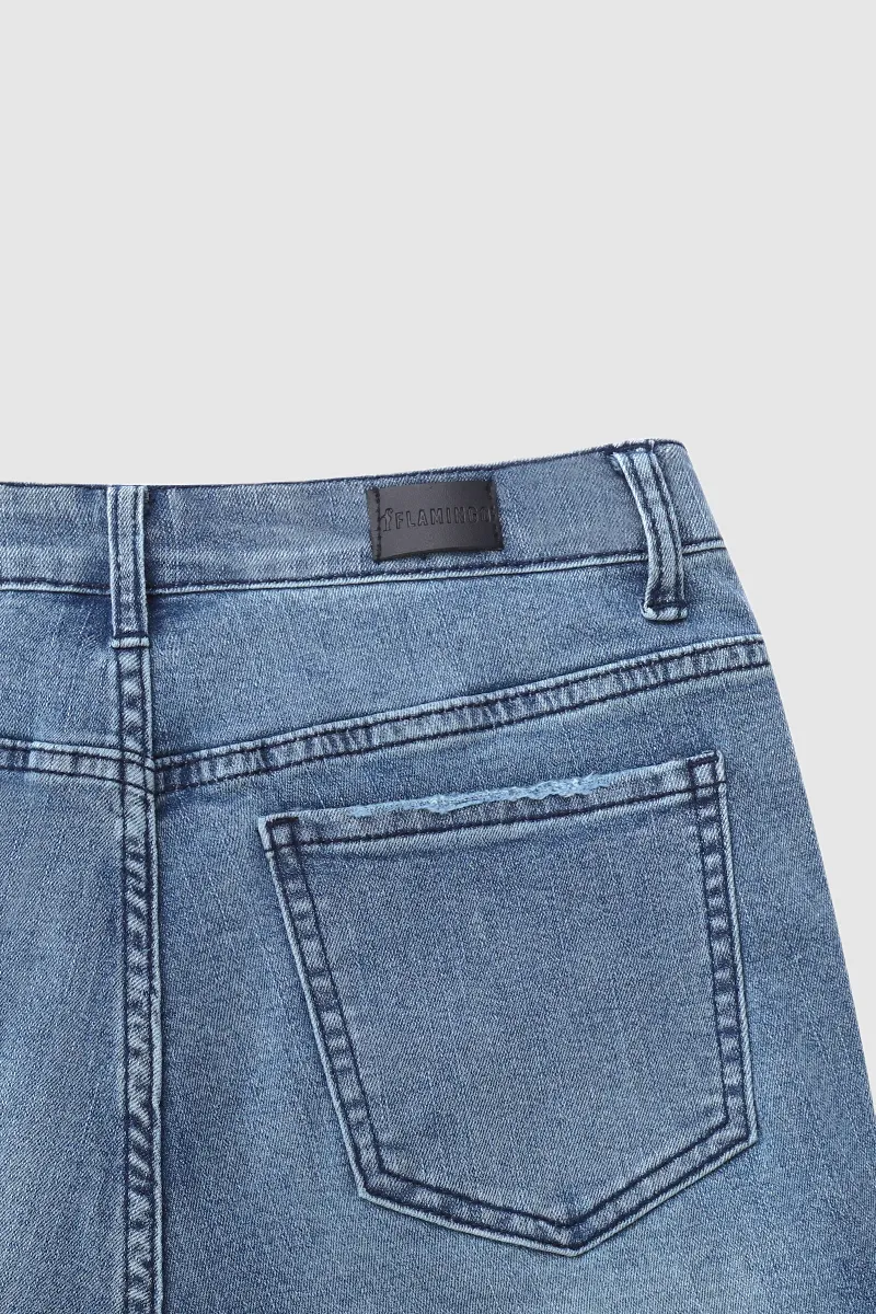 Vintage Ripped Flare Jeans
