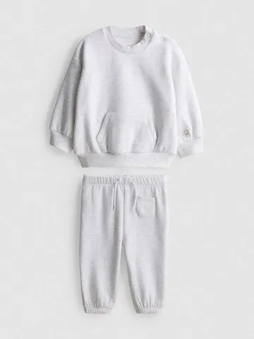 0-18mths | Sweatshirt and Cuffed Joggers Newborn Set