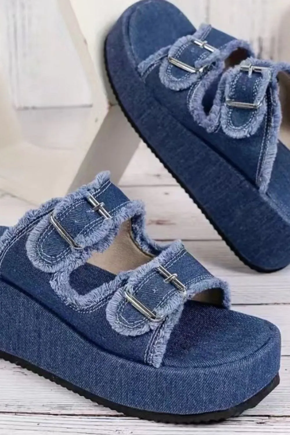 Contemporary Wedge Heeled Sandals