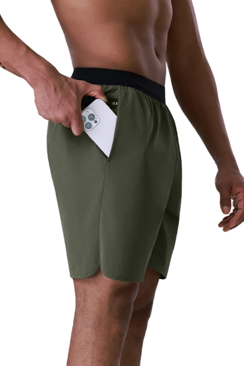 Breathable Side Pocket Mesh Athletic Shorts