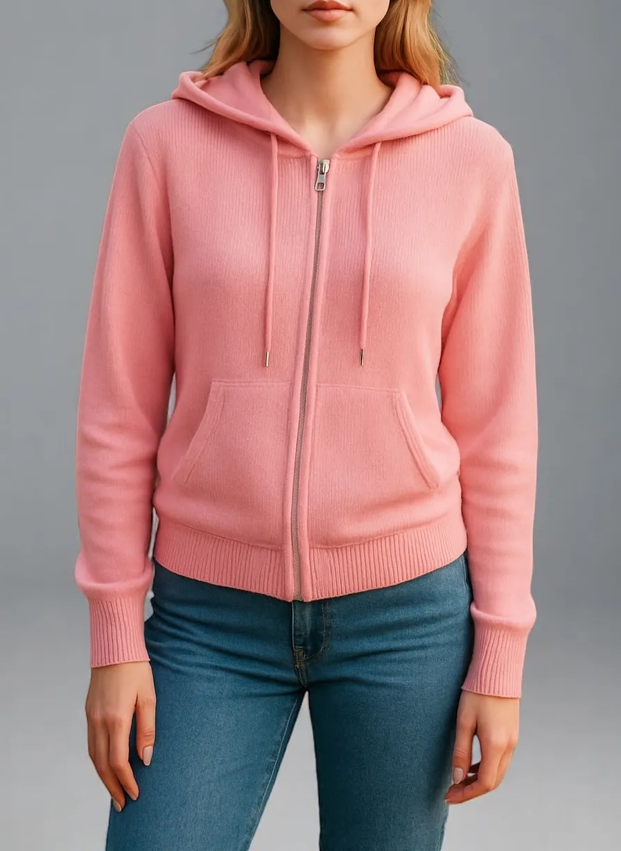Merino Wool Zip Hoodie
