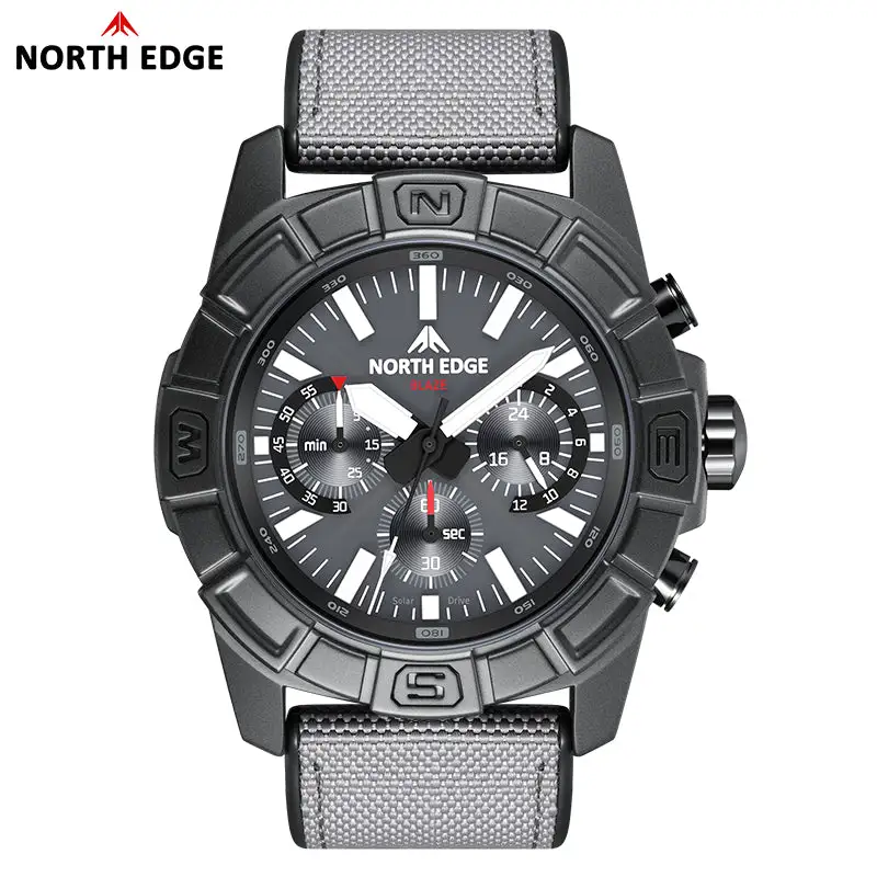North Edge Solar quartz watch eco-drive power watch Blaze