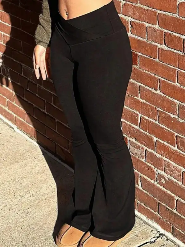 Relaxed High Waist Flare Pants