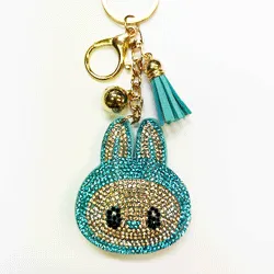 Polished Rabbit Charm Keychain