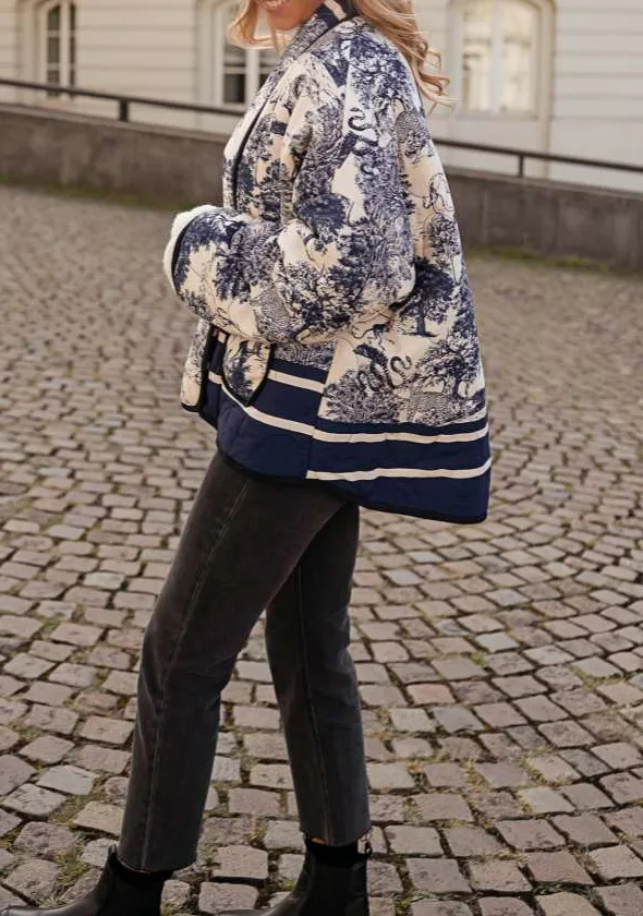 Floral Quilted Chic Jacket