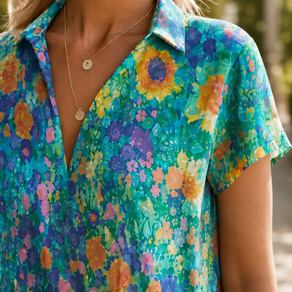 A-Line Boho Midi Dress