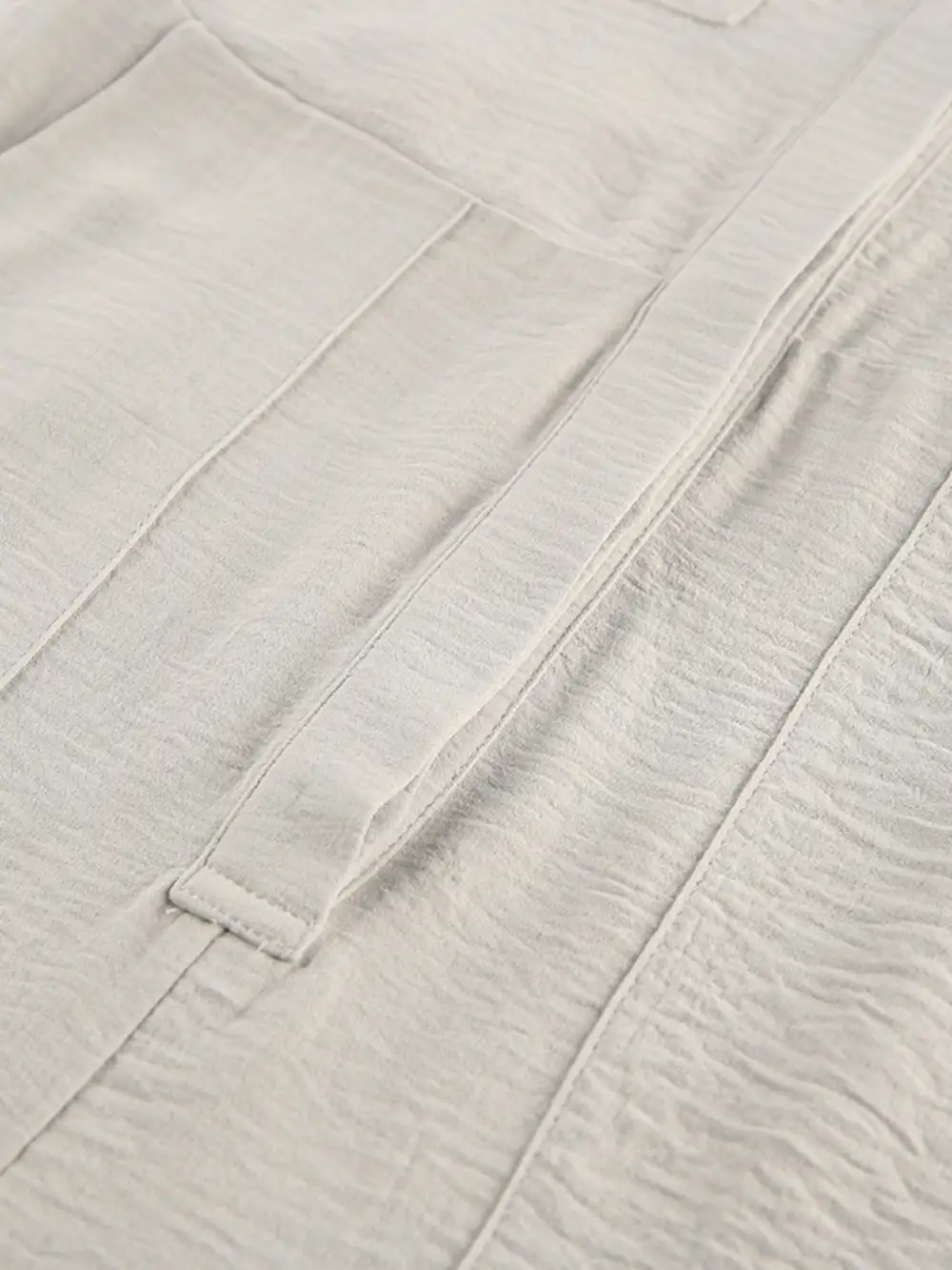 Chest Pocket Short Sleeve Wide Leg Shorts