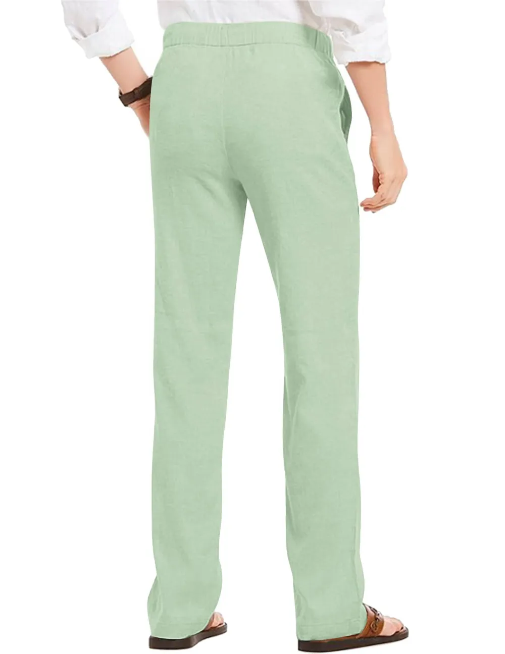 Linen Look Beach Yoga Trousers