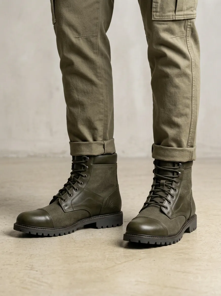 Unisex Distinctive Outdoor Enthusiast Topographic Pattern Print Work Boots