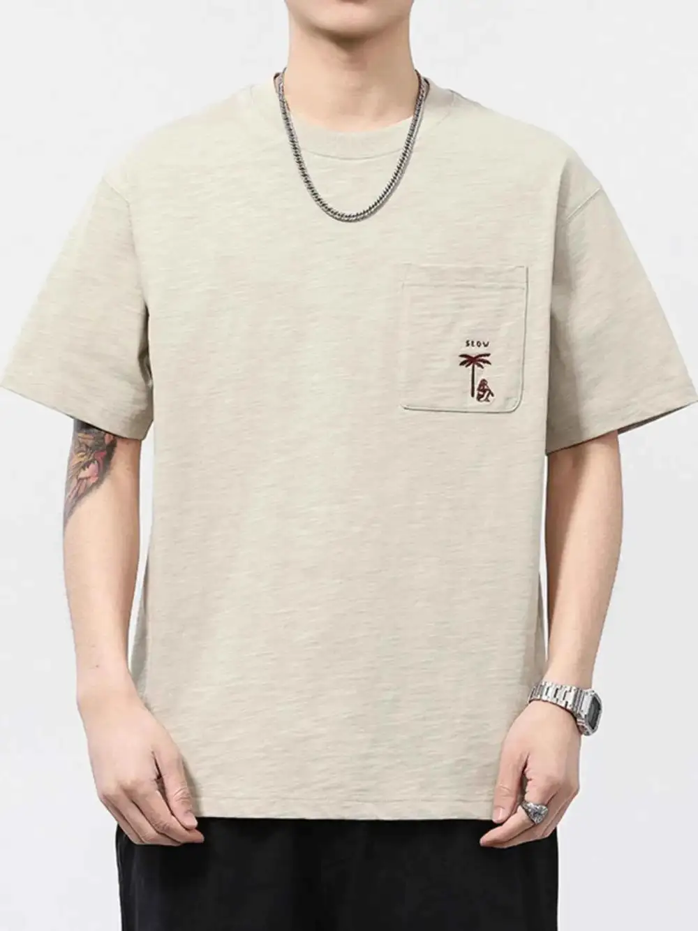 Modern Round Neck Half Sleeve T-Shirt