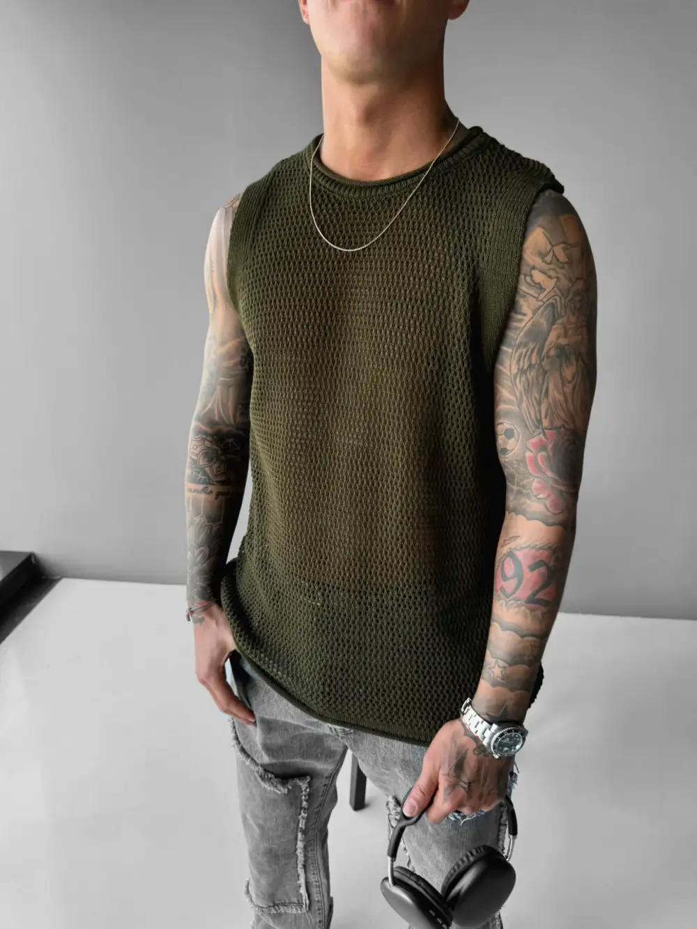 Clean Relaxed Textured Tank Top