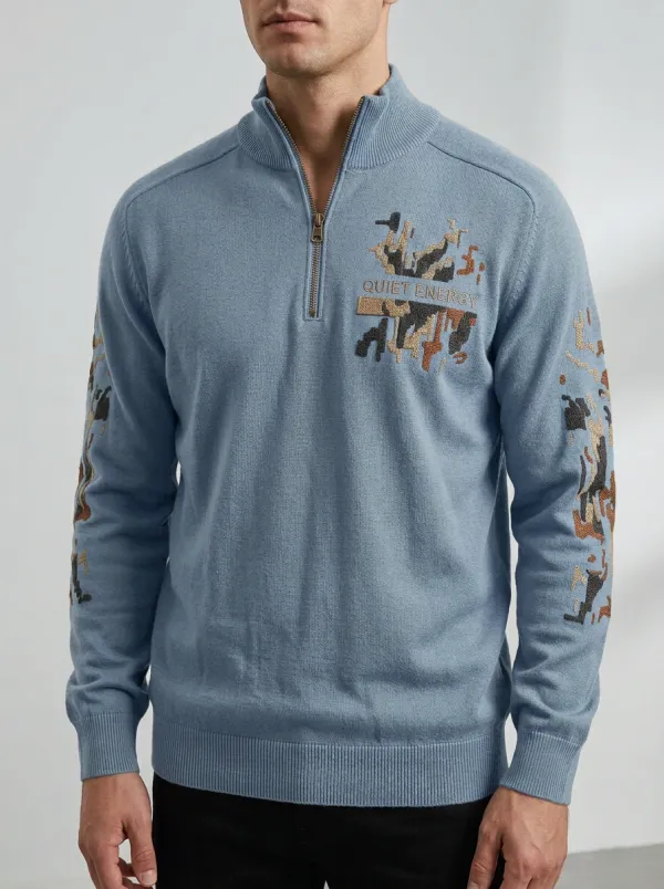 Half-Zip Camo Men's Half-Zip Sweatshirt