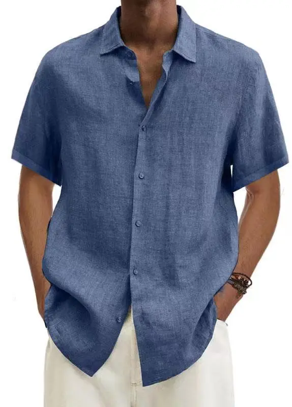 Easy Fit Short Sleeve Button Front Shirt