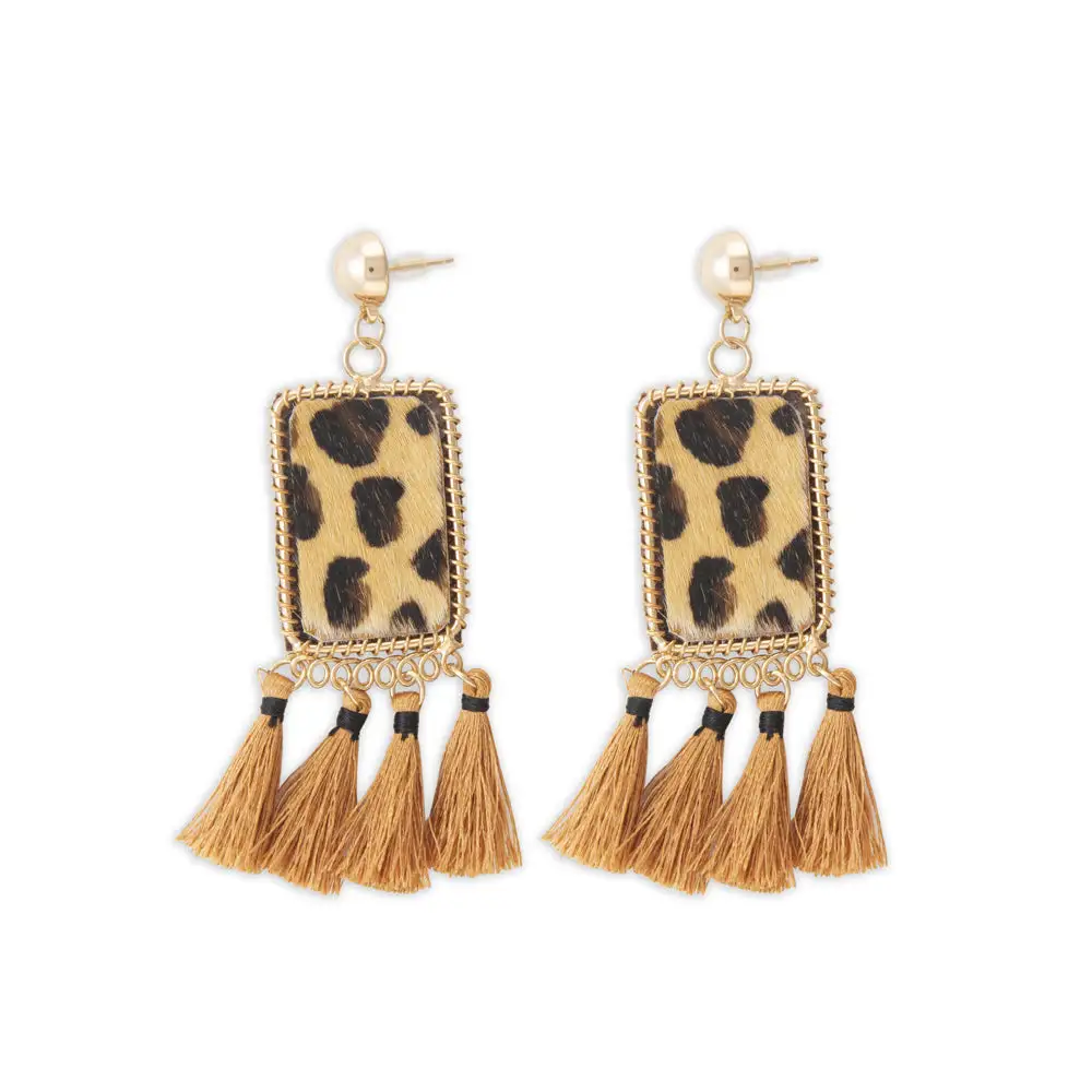 Layered Rustic Artful Statement Earrings