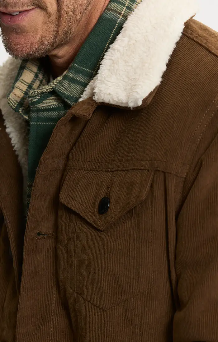 Sherpa Lined Corduroy Trucker Jacket