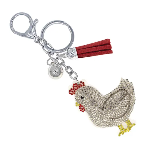 Hen Charm Keychain