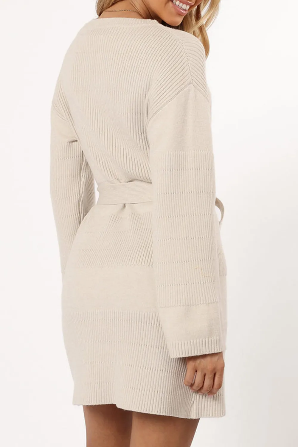 BONE MINI SWEATER DRESS